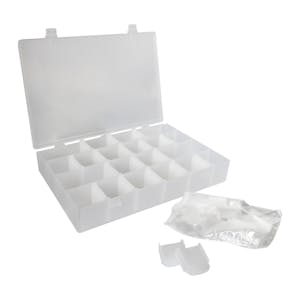 Clear Plastic Box with Removable Lid 2 L x 2 W x 3/4 Hgt.