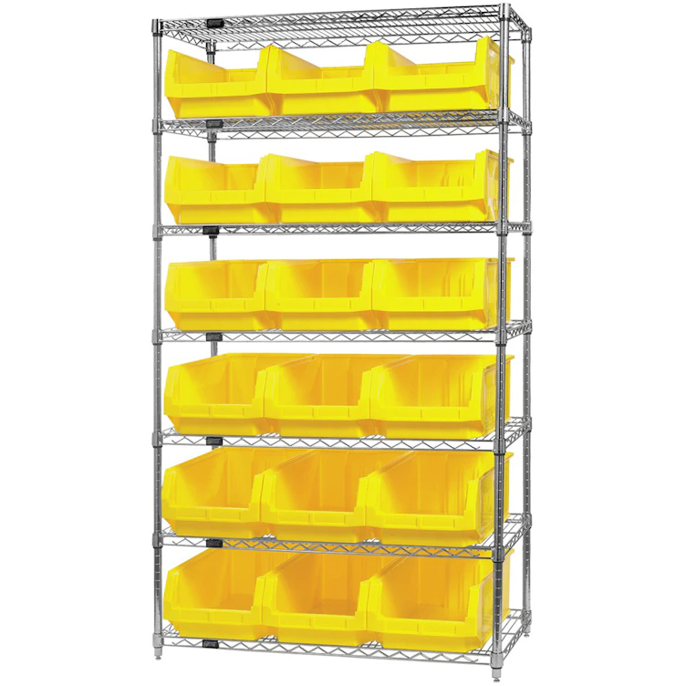 Quantum® Magnum Bin Wire Shelving Units