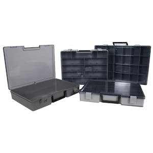 Flex-A-Top FT19 Vertical Small Hinged Lid Plastic Boxes