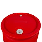 55 Gallon Red Tamco® Closed Head Drum with 3/4" & 2" NPS Bungs