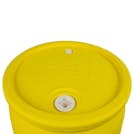 55 Gallon Yellow Tamco® Closed Head Drum with 3/4" & 2" NPS Bungs
