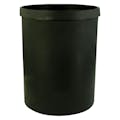 55 Gallon Black LLDPE Cylindrical Tamco® Heavy-Wall Graduated Tank with External Flange - 24" Dia. x 31" Hgt. (Cover Sold Separately)