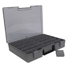 Satchel-Style Case with 9-24 Compartments - 15-1/2" L x 11-3/4" W x 2-1/2" Hgt.