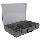 Satchel-Style Case with 4-16 Compartments - 18-1/2" L x 13" W x 3" Hgt.