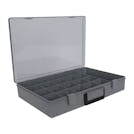 Satchel-Style Case with 21 Compartments - 18-1/2" L x 13" W x 3" Hgt.