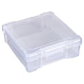 6" x 6" Translucent Polypropylene Hinged Case with Single Latch
