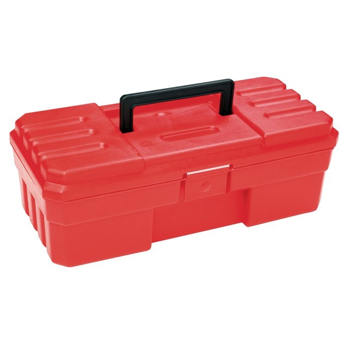 12" Red Tool Box - 12" L x 6" W x 4" Hgt.