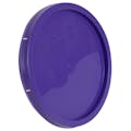 2 Gallon Purple HDPE Economy Round Bucket Lid with Tear Tab