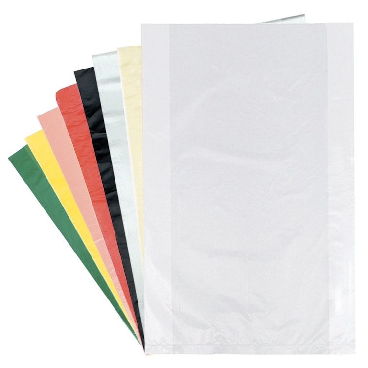 10" x 13" 0.6mil White Plastronic® Merchandise Bags