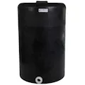 130 Gallon Tamco® Vertical Black PE Tank with 8" Lid & 2" Fitting - 30" Dia. x 47" Hgt.