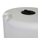 225 Gallon Tamco® Vertical Natural PE Tank with 8" Plain Lid & 2" Fitting - 40" Dia. x 47" Hgt.