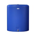 225 Gallon Tamco® Vertical Blue PE Tank with 8" Plain Lid & 2" Fitting - 40" Dia. x 47" Hgt.