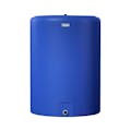 270 Gallon Tamco® Vertical Blue PE Tank with 8" Plain Lid & 2" Fitting - 40" Dia. x 55" Hgt.