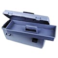 Gray Utility Toolbox with Lift Out Tray - 20-1/4" L x 8-7/8" W x 8-3/8" Hgt.