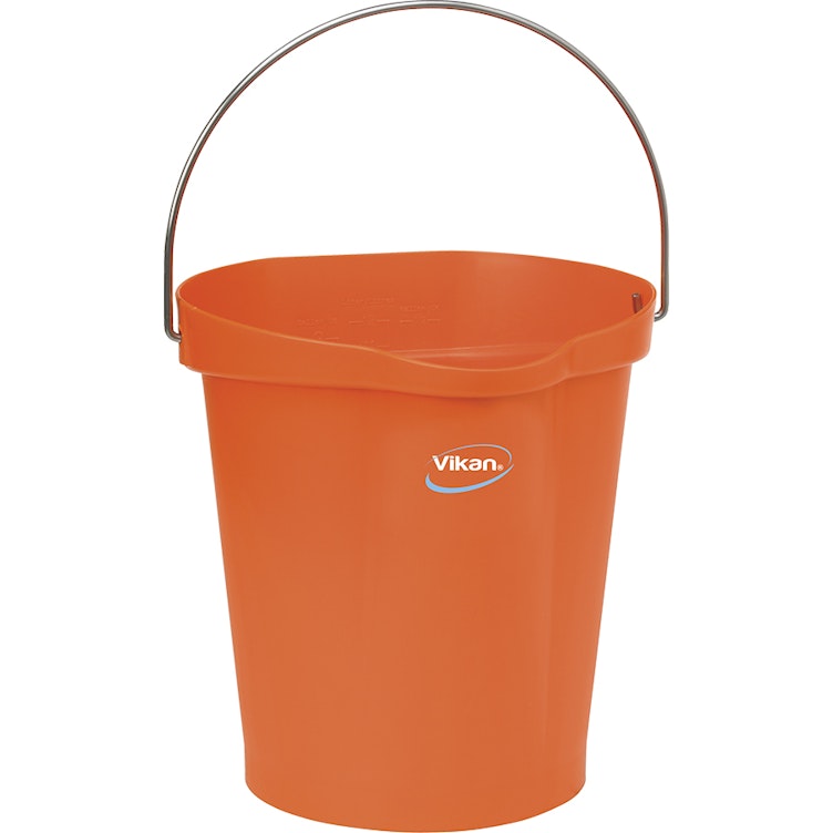 3.17 Gallon Vikan® Orange Polypropylene Bucket