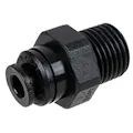 5mm OD x 1/4" BSPT Black Acetal Metric Male Connector
