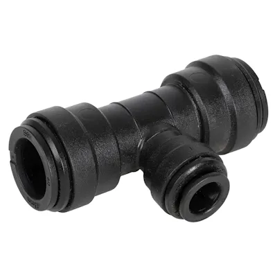 15mm Tube OD Ends x 3/8" Tube OD Branch John Guest® Acetal Metric Tee Adapter
