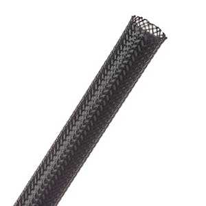 1/4" Black Flexo® PET Braided Sleeving