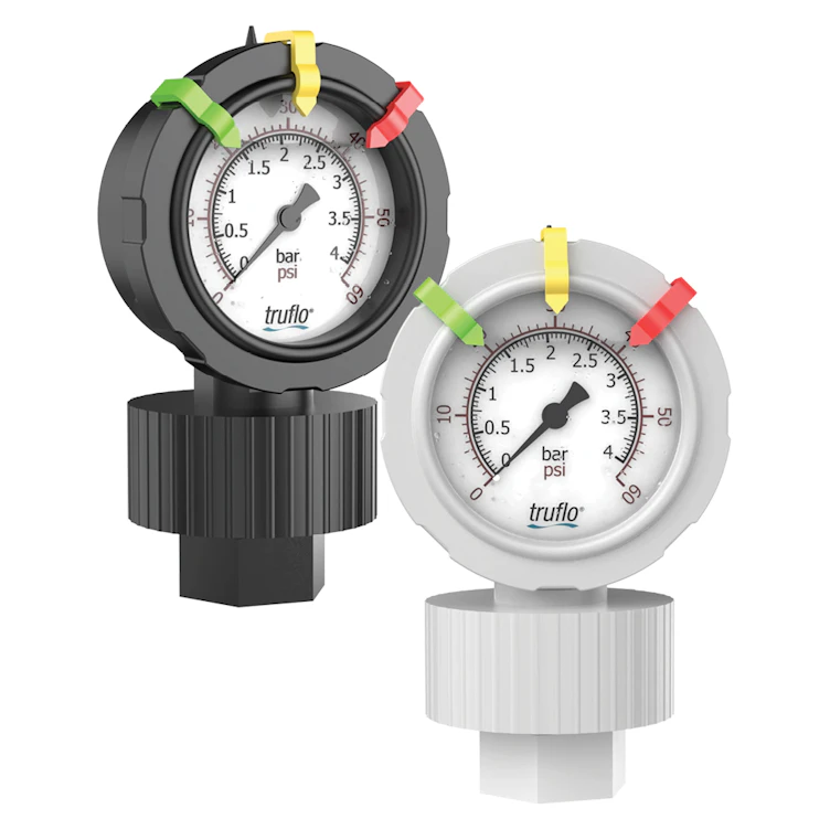 OBS Series One-Piece Molded Pressure Gauges with Gauge Guards