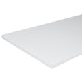 1/2" x 24" x 12" White HDPE Cutting Board/Bench Top
