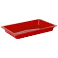 Shallow Red Polypropylene Tray - 8-1/4" L x 5-3/4" W x 1" Hgt.