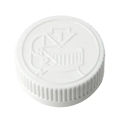 33/400 White Child Resistant Cap with F217 PE Foamed Liner