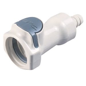 3/8" In-Line Hose Barb NSF-listed HFC 35 Series Polysulfone Coupling Body - Straight Thru (Insert Sold Separately)
