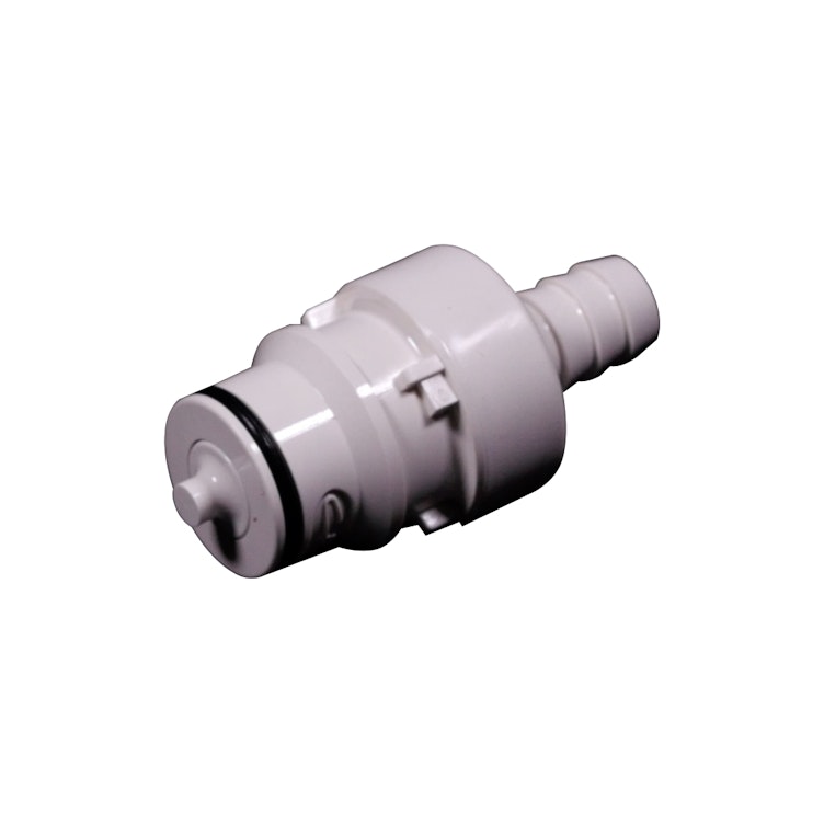 3/8" In-Line Hose Barb NSF-listed HFC 35 Series Polysulfone Coupling Insert - Shutoff (Body Sold Separately)