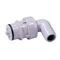 1/2" Hose Barb NSF-listed HFC 12 Series Polypropylene Elbow Coupling Insert - Shutoff (Body Sold Separately)