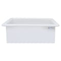 30 Gallon Natural LLDPE Rectangular Tamco® Heavy-Duty Tank with External Flange - 30" L x 24" W x 12" Hgt. (Cover Sold Separately)