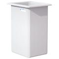 140 Gallon Natural LLDPE Rectangular Tamco® Heavy-Duty Tank with External Flange - 30" L x 24" W x 48" Hgt. (Cover Sold Separately)