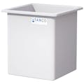 138 Gallon Natural LLDPE Rectangular Tamco® Heavy-Duty Tank with External Flange - 30" L x 30" W x 36" Hgt. (Cover Sold Separately)