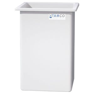 184 Gallon Heavy Duty Natural PE Tamco® Tank - 30" L x 30" W x 48" Hgt. (Ships Motor Freight)
