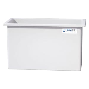 135 Gallon Heavy Duty Natural PE Tamco® Tank - 48" L x 24" W x 30" Hgt. (Ships Motor Freight)