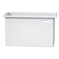 135 Gallon Natural LLDPE Rectangular Tamco® Heavy-Duty Tank with External Flange - 48" L x 24" W x 30" Hgt. (Cover Sold Separately)