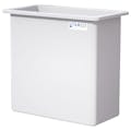 220 Gallon Natural LLDPE Rectangular Tamco® Heavy-Duty Tank with External Flange - 48" L x 24" W x 48" Hgt. (Cover Sold Separately)