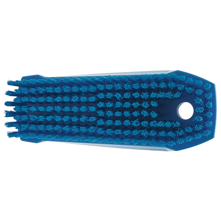 Blue Polypropylene Vikan® Hand & Nail Brush with Stiff Polyester Bristles