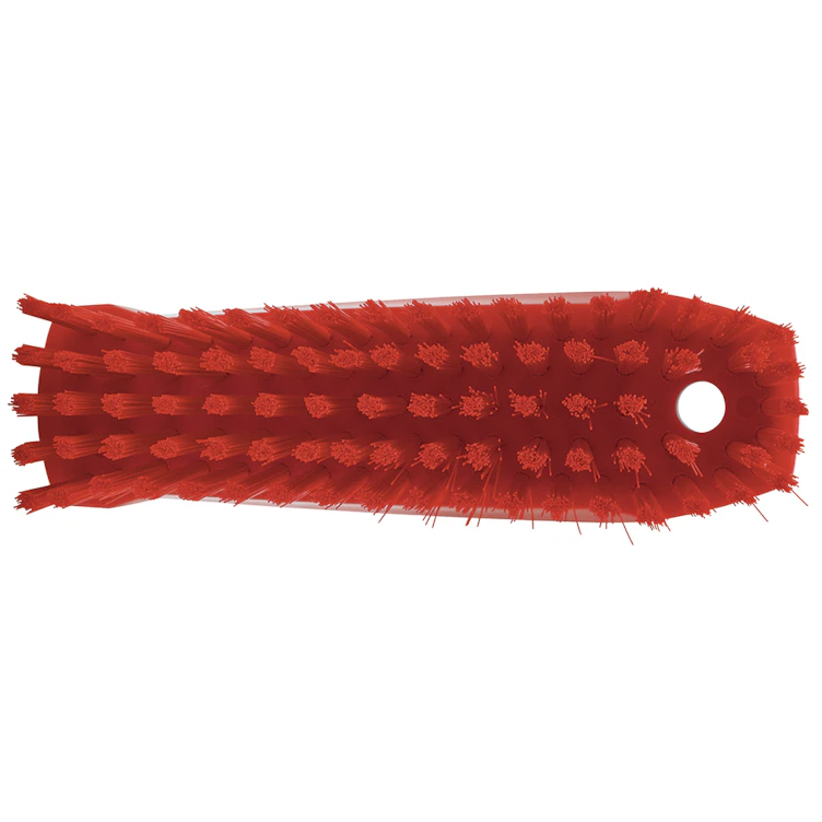 Red Polypropylene Vikan® Hand & Nail Brush with Stiff Polyester Bristles