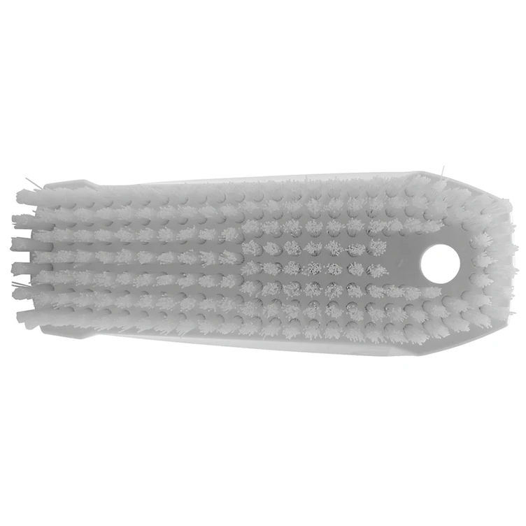 White Polypropylene Vikan® Hand & Nail Brush with Stiff Polyester Bristles