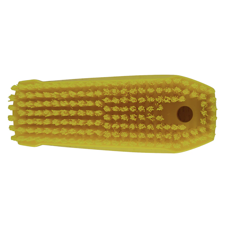 Yellow Polypropylene Vikan® Hand & Nail Brush with Stiff Polyester Bristles