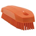 Orange Polypropylene Vikan® Hand & Nail Brush with Stiff Polyester Bristles