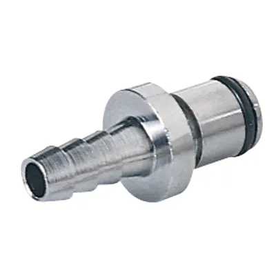 1/4" In-Line Hose Barb NSF-Listed LC Series Chrome-Plated Brass Coupling Insert - Straight Thru (Body Sold Separately)