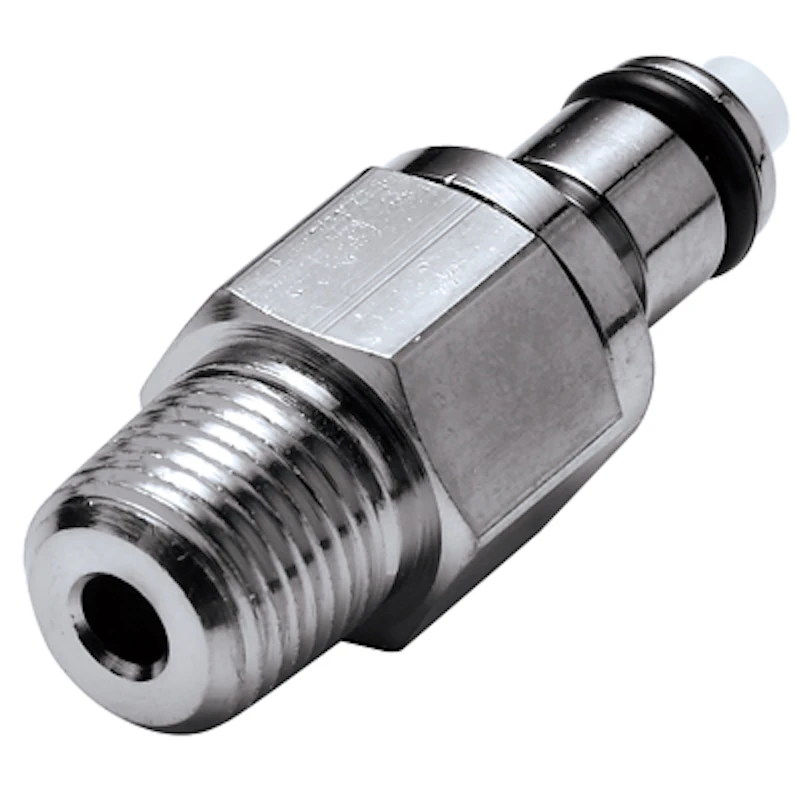 1/4" MNPT In-Line NSF-listed MC Series Chrome-Plated Brass Insert - Shutoff (Body Sold Separately)