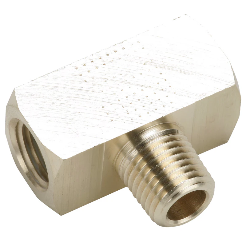 1/4" FPT x 1/4" FPT x 1/4" MPT Brass Male Branch Tee