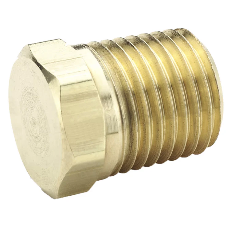 1/2" MPT Brass Hex Head Plug