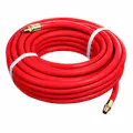 1/2" ID x 0.781" OD Red Kuri Tec® Tundra-Air® HS1234 Series Yarn-Reinforced PVC Air Hose Assembly with (2) 3/8" MNPT Fittings