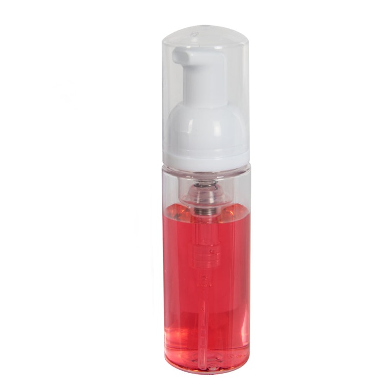 PET Foaming-Style Cylinder Bottles with Foaming Pump & Over-Cap