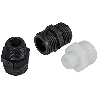 Nylon & Polypropylene Adapters MNPT or MGHT x MGHT