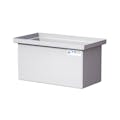 15 Gallon Natural LLDPE Rectangular Tamco® Heavy-Duty Tank with Internal Flange - 24" L x 12" W x 12" Hgt. (Cover Sold Separately)