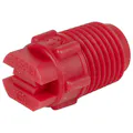 65° Red PVDF Bex® F Series 1/4" MNPT Spray Nozzle - Size 02